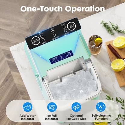 Frosty Drop Portable Ice Maker with Self Cleaning Feature