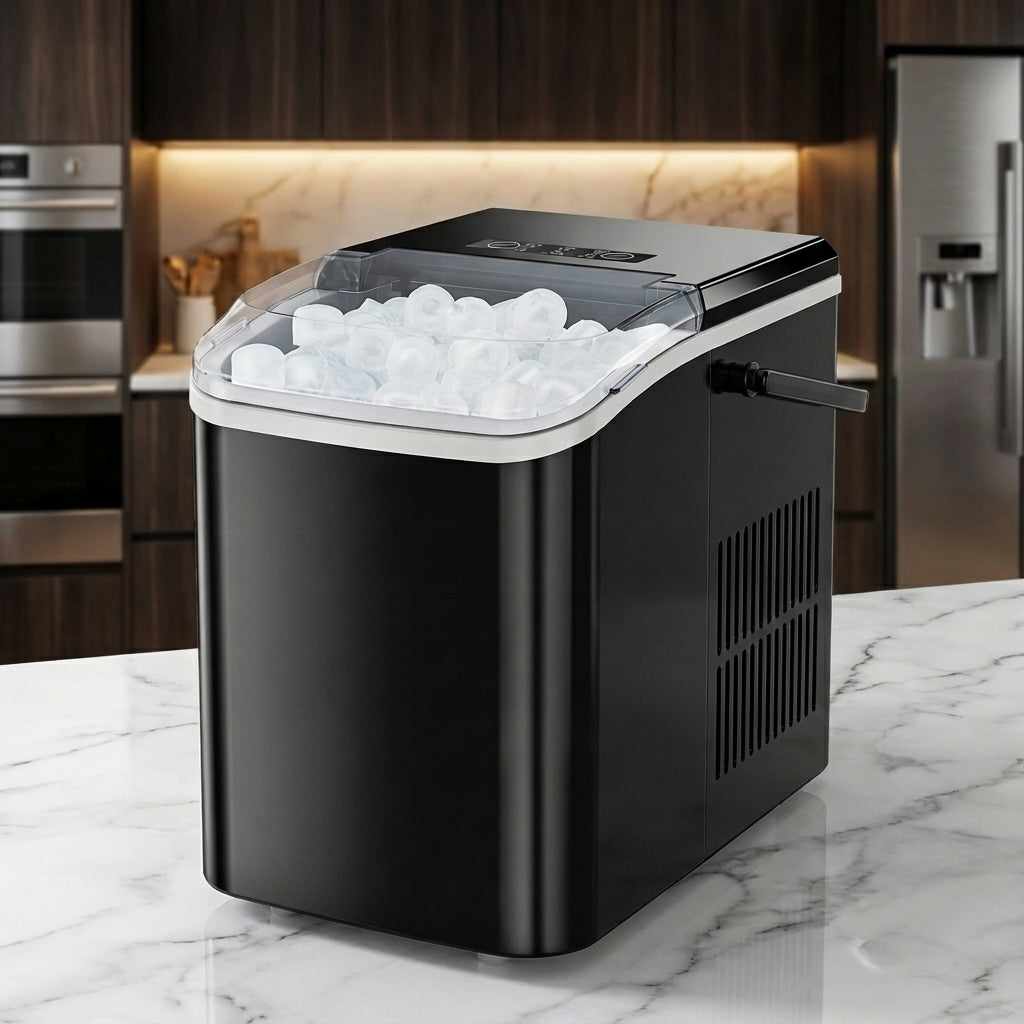 Frosty Drop Ice Maker - Portable, Self-Cleaning, Fast!