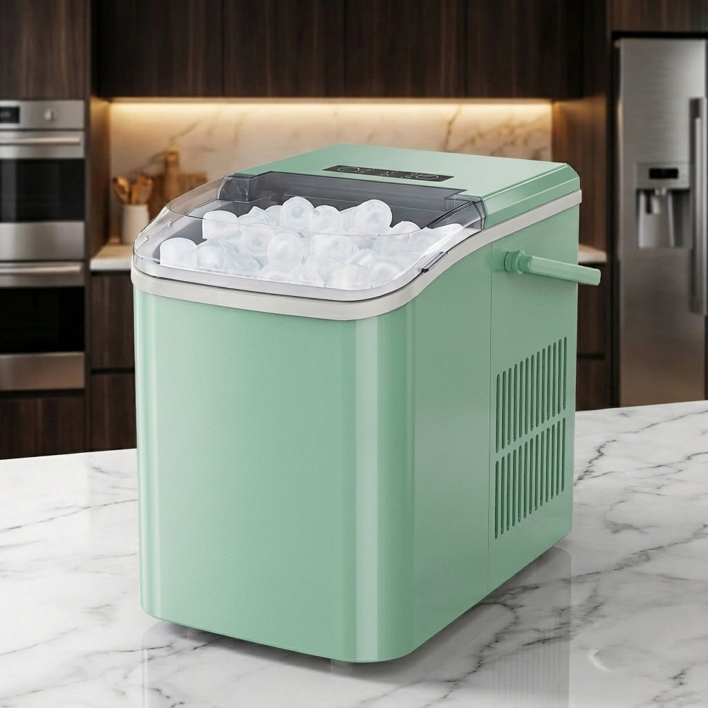 Frosty Drop Ice Maker - Portable, Self-Cleaning, Fast!