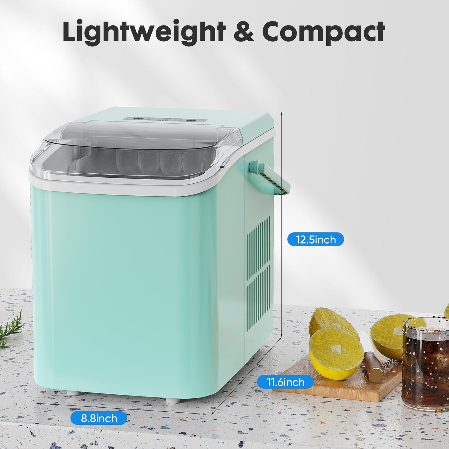 Frosty Drop Portable Ice Maker with Self Cleaning Feature