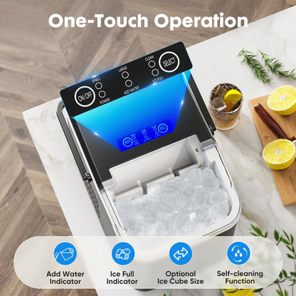 Frosty Drop Ice Maker - Portable, Self-Cleaning, Fast!